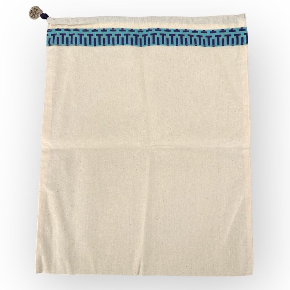 Tory Burch Dust Bag Cream Gold Logo Leather Protection